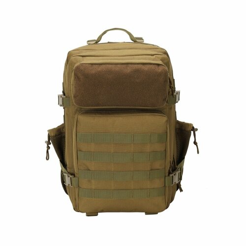 Рюкзак тактический 45л хаки походный, система Molle, оксфорд 900D рюкзак тактический 35л камуфляж система molle оксфорд 900d