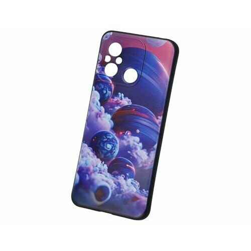 силиконовый чехол df для xiaomi redmi 9c xicase 68 синий Панель-накладка DF xiCase-79 Art344 Black для Xiaomi Redmi 12C/Poco C55