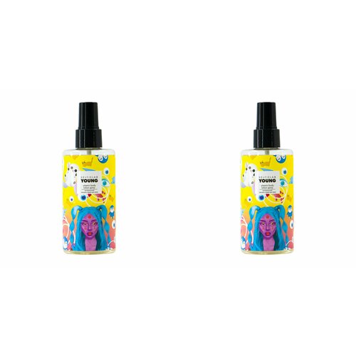 SelfieLab Витаминный Лосьон-спрей для тела с Д- пантенолом, ниацинамидом, экстрактами зеленого кофе и кака Young 200 мл, 2 шт
