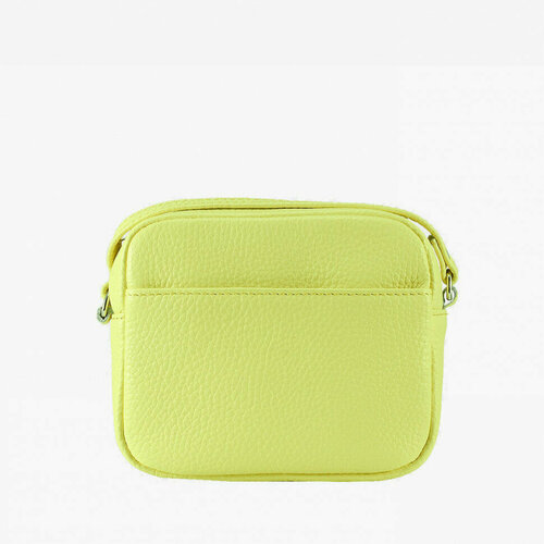 фото Сумка кросс-боди , фактура зернистая, желтый vector