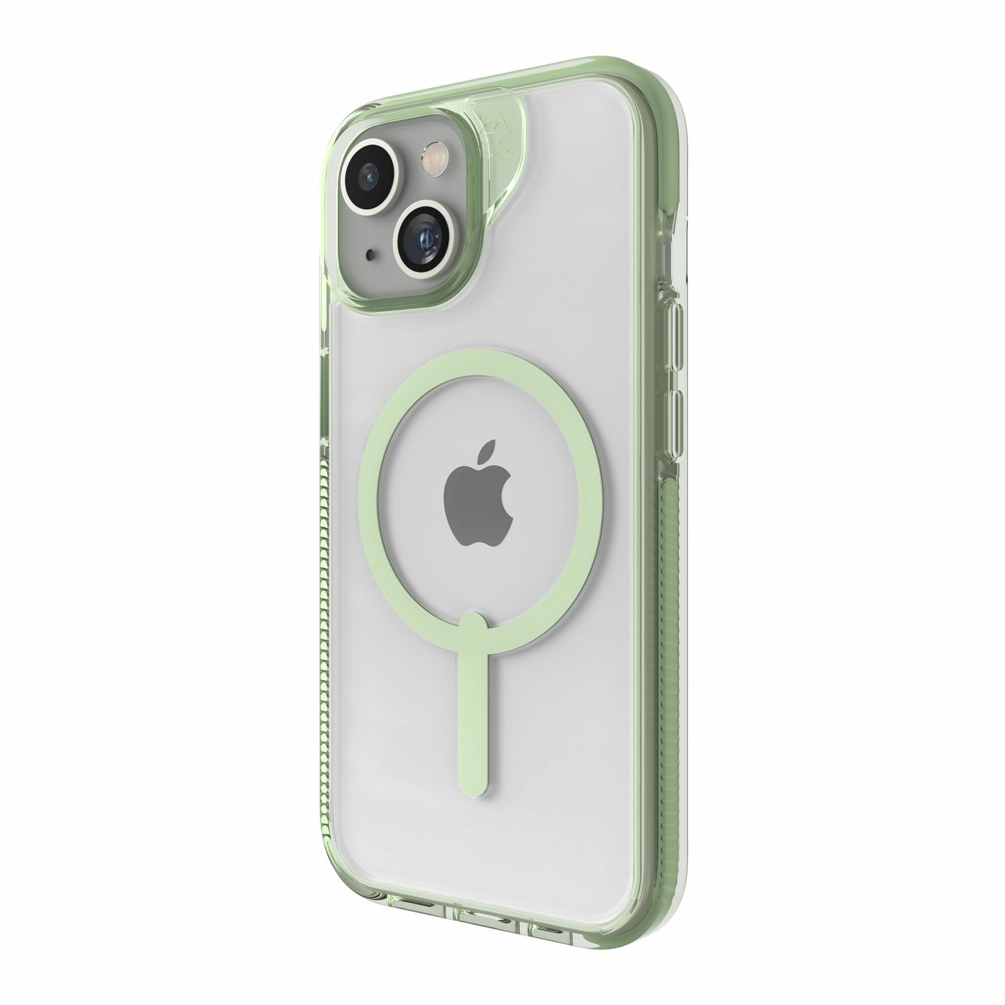 Чехол для iPhone 14 Plus / 15 Plus (6.7") ZAGG Santa Cruz Green SNAP Case с магнитом для MagSafe зеленый - фотография № 2