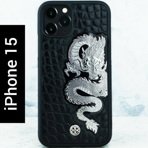 Чехол iPhone 15 / Euphoria HM Premium Mighty Dragon MiniCROC - Euphoria HM Premium - дракон