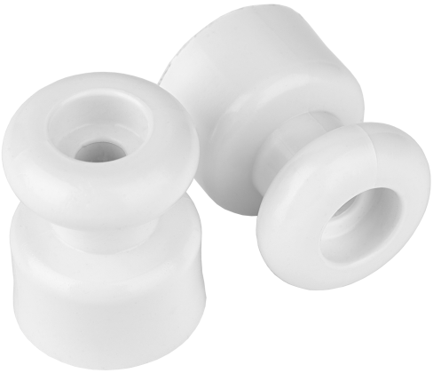 Изолятор для ретро провода 195х195 BYLECTRICA белый 10 штук (юлиг.757522.01)