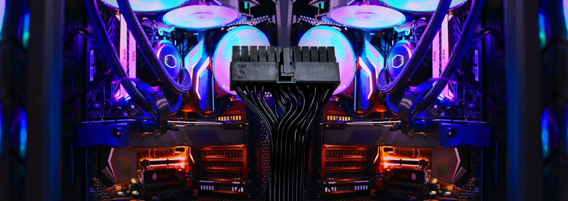 Блок питания ATX Cooler Master MPG-8501-AFBAP-XEU 850W APFC 80+ Platinum 135mm fan RGB full modular - фото №17