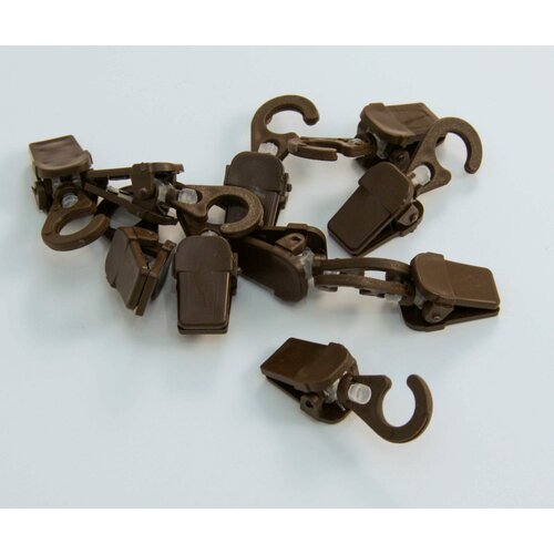 Зажим шторный Белост упаковка 10 шт. Дуб