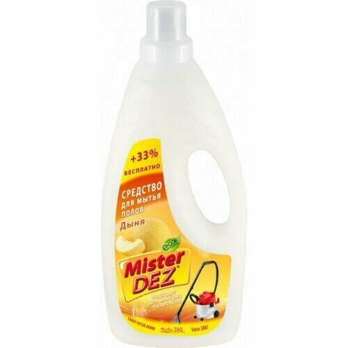 Средство для мытья полов Mister Dez Eco cleaning Дыня 1 л, 2 штуки