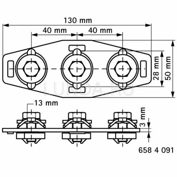 X-Соединитель профиля BIS RapidRail Walraven 6584091