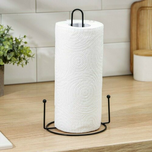 Подставка под бумажные полотенца 15 135 28 см цвет чёрный 800₽