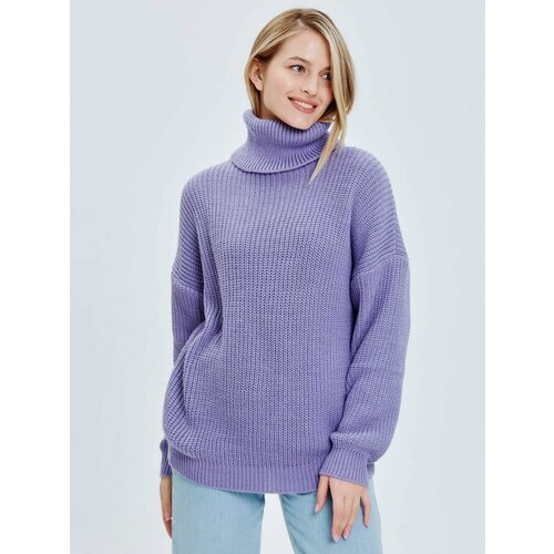 Свитер CRUISER, размер 42-46, сиреневый новинка 2021 мужской осенний пуловер свитер модный повседневный свободный толстый шерстяной вязаный свитер оверсайз в стиле харадзюку три