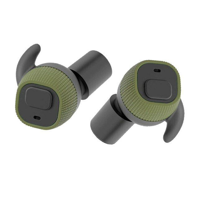 Тактические активные наушники беруши EARMOR M20 с электронным шумоподавлением для стрельбы, цвет - олива
