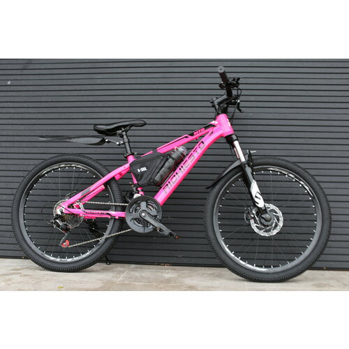 Велосипед RICHIESTO 24 Алюминиевая рама 14 Горный Для детей и подростков Для девочек Спортивный розовый 2115000₽