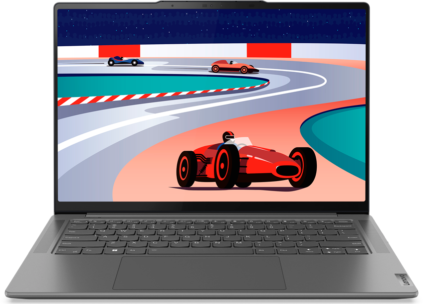 Ноутбук Lenovo Yoga Pro 7 Gen 8 14.5" 2.5K IPS/AMD Ryzen 5 7535HS/16GB/512GB SSD/Radeon 660M/NoOS/RUSKB/серый (83AU001CRK)