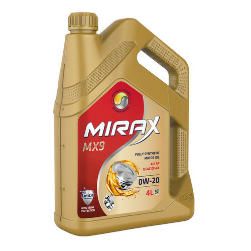 М/моторное MIRAX MX9 SAE 0W-20 ILSAC GF-6A SP 4л (607039)