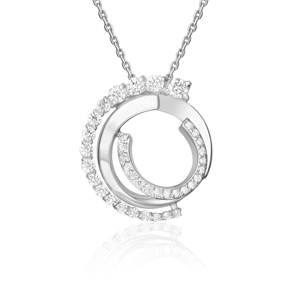 Подвеска PLATINA, серебро, 925 проба, фианит