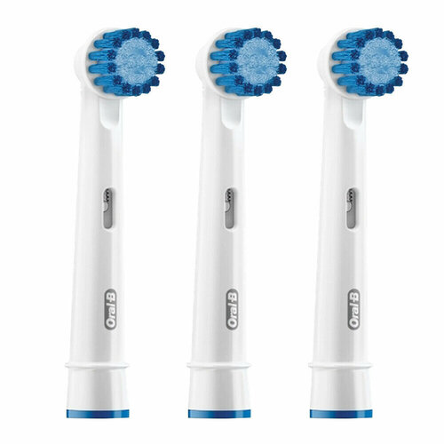 Насадки Braun Oral-B Sensitive Clean (3 шт) набор сменных насадок soft bristles для электрических зубных щеток совместимые с oral b braun 4шт