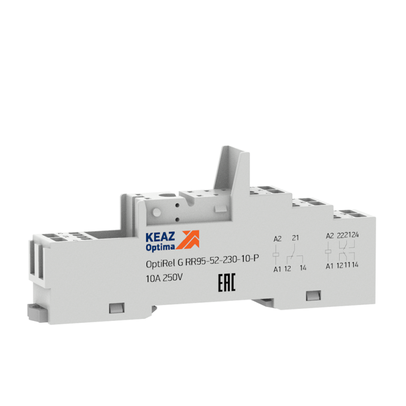 Розетка для реле OptiRel G RR95-52-230-10-P, КЭАЗ 281175 (1 шт.)