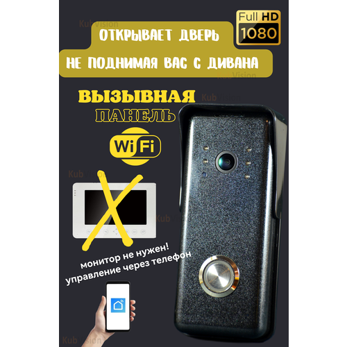 Вызывная панель со считывателем wifi вайфайем камерой кодовой клавиатурой ключами кодом дверной звонок с привязкой к телефону кнопка вызова
