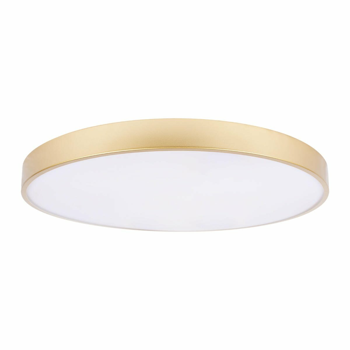 Потолочный светильник Loft IT Flims 10228/B, Светодиодная, LED, Пластик/Белый, Металл/Золото, Модерн, В офис, На потолок, Круглый, Испания