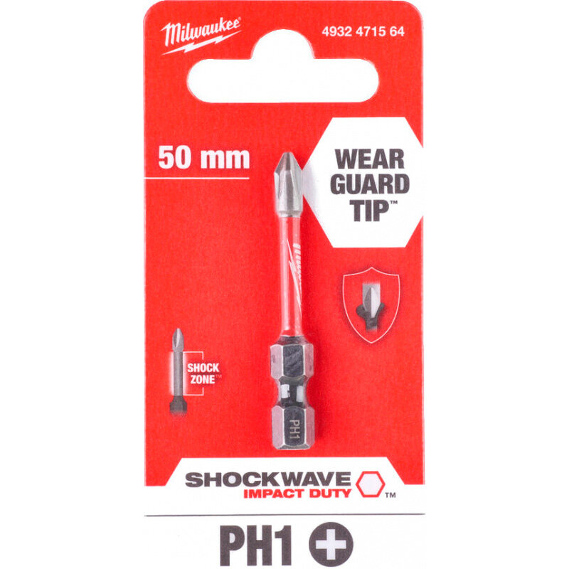 Насадка Milwaukee Shockwave PH1 50мм 4932471564 - фото №1