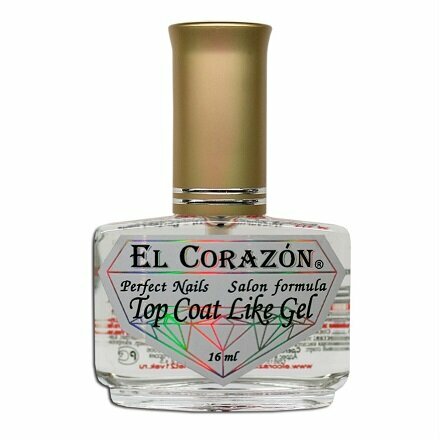 EL CORAZON Эль Коразон №434 (16 мл) TOP COAT топ закрепитель эффект гелевых ногтей