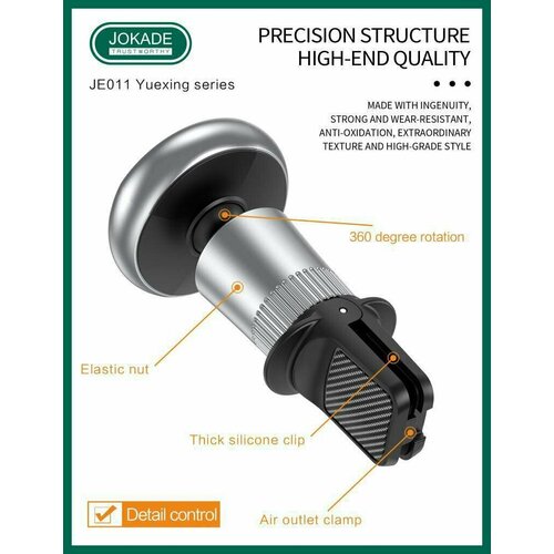 Автодержатель магнитный JOKADE JE011 / держатель для телефона автомобильный /магнитный держатель