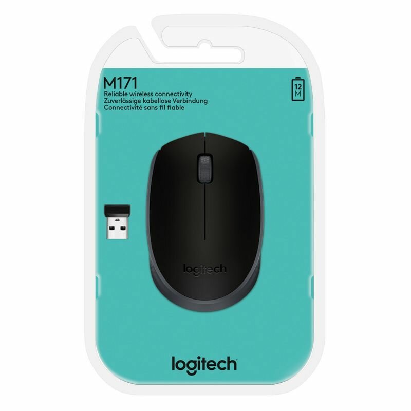 Мышь беспроводная Logitech M220 Silent Charcoal 910-004878 черная оптическая 1000dpi 24 GHz USB-ресивер бесшумная (066199)