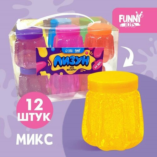 Funny toys Лизун «Это весело!» в бочонке, микс