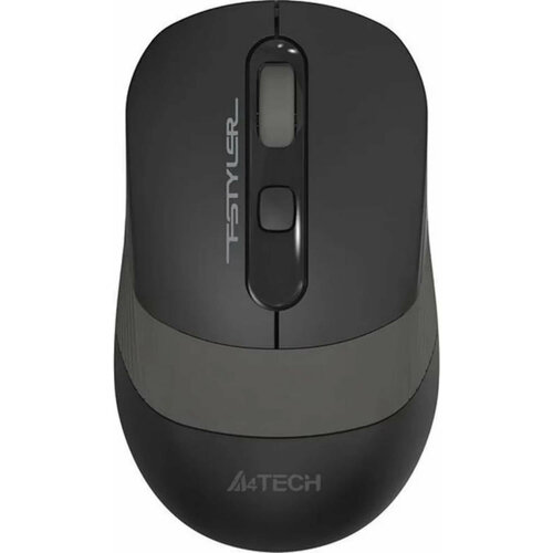 Мышь A4Tech Fstyler FM10S черный/серый оптическая (1600dpi) silent USB (4but) мышь a4tech fstyler fg10s белый серый оптическая 2000dpi silent беспроводная usb 4but