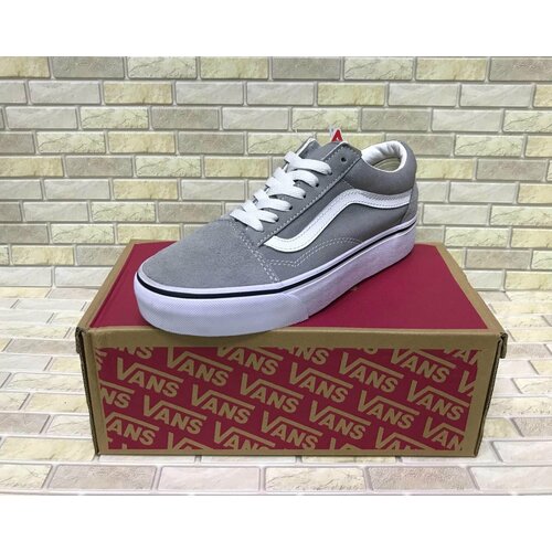 Кеды VANS Old Skool, размер 36, белый, серый кеды vans old skool размер 43 eu черный