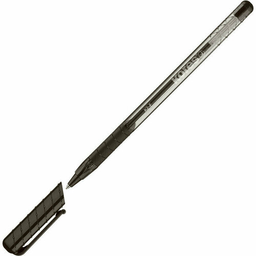 Ручка Ручка шариковая KORES К2 0,5мм треуг. корп, черн. - 5 шт