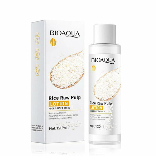 Лосьон для лица Rice Raw Pulp Lotion с экстрактом риса 120 мл bioaqua rice raw pulp cream крем для лица с экстрактом риса 50 мл