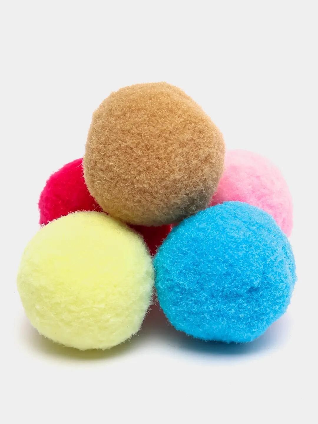 Бесшумные шарики для игр - 20 штук, из искусственного меха, 30мм - фотография № 13