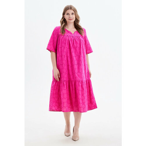 Платье Olsi, размер 58, розовый