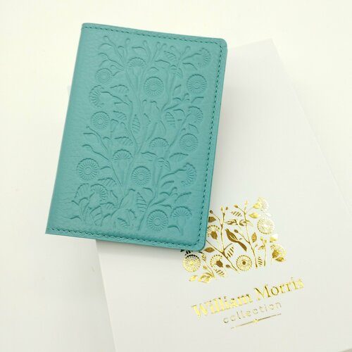 Обложка для паспорта William Morris, голубой