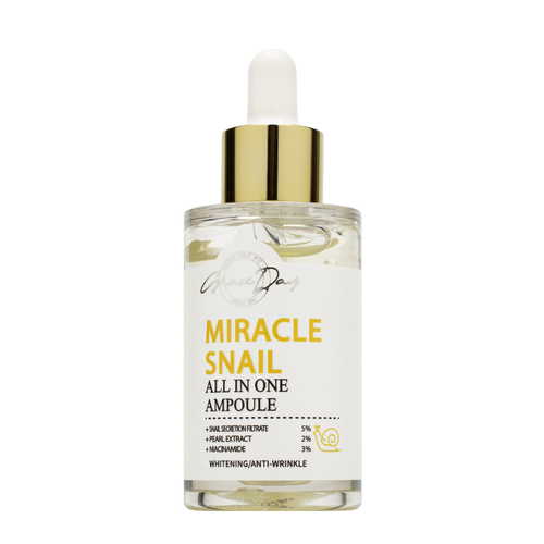 Восстанавливающая сыворотка с муцином улитки Grace Day Miracle Snail All In One Ampoule