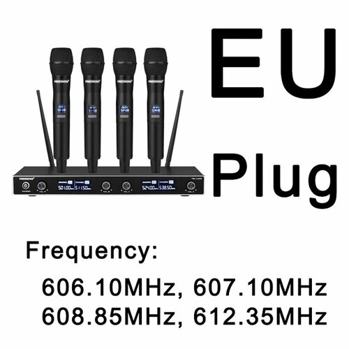 FREEBOSS FB-U400H2 радиосистема с двумя ручными микрофонами и двумя головными микрофонами 2377400₽