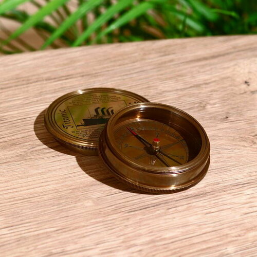 фото Компас "титаник" 6 см, латунь сима-ленд