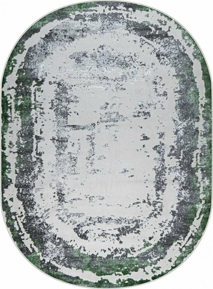 36897J OVAL GREEN FLS / L.GREY Kleopatra (1.5 х 2.3 м)