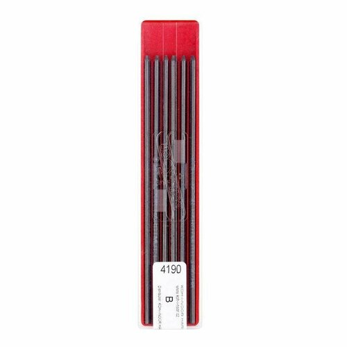 Сменные стержни для цанговых карандашей Koh-I-Noor 4190 (В, 2мм) 12шт, 12 уп. (419000B013PK)