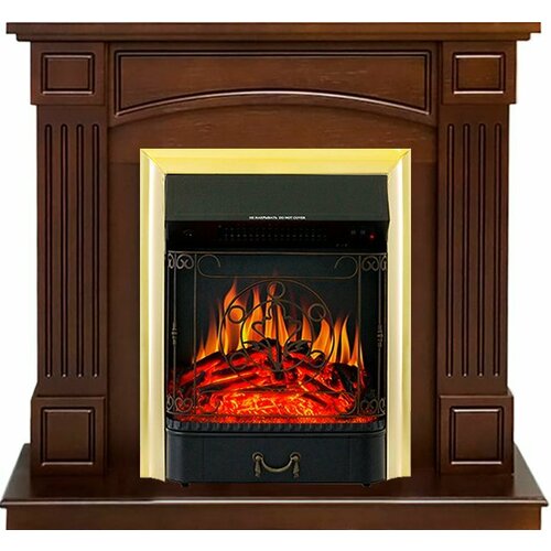 Камин Royal Flame Boston Темный дуб 925см с Majestic FX Brass