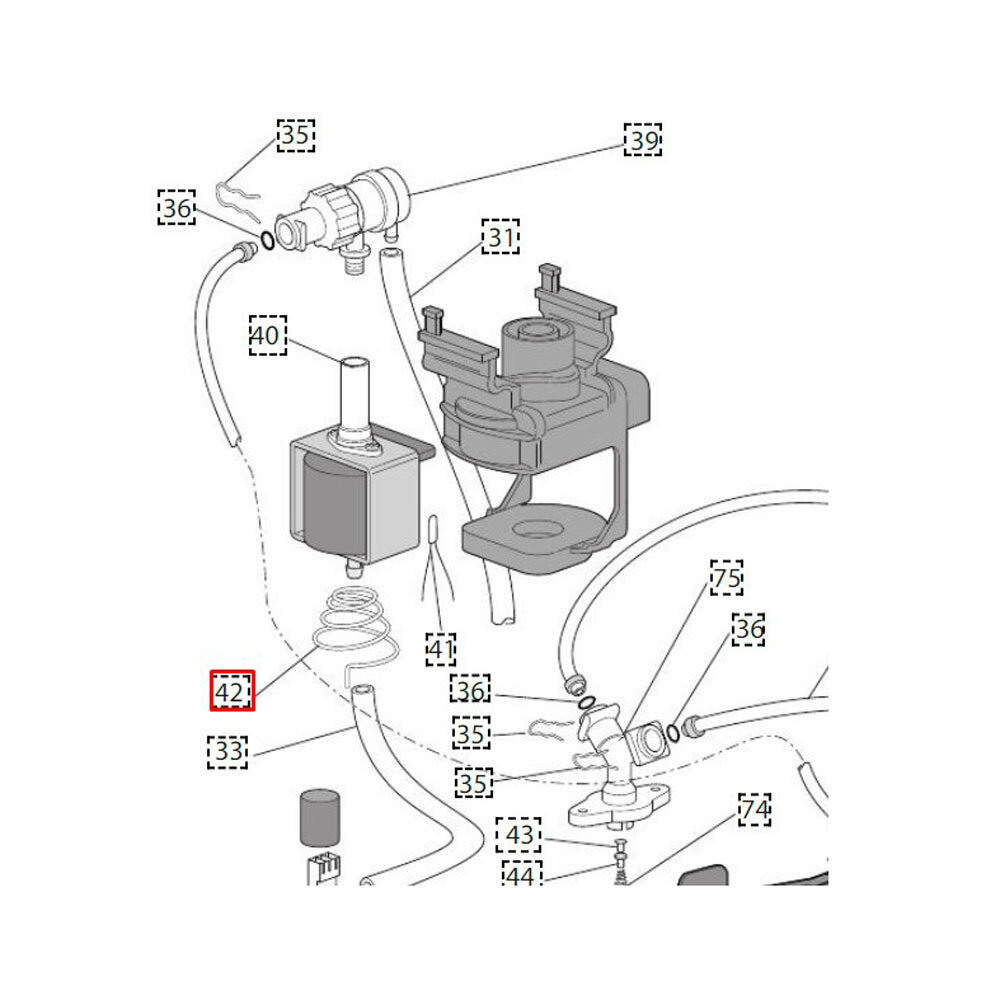 Пружина насоса AISI302 кофеварки DeLonghi (6113210761) - фотография № 2