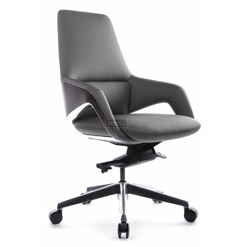 Кресло для персонала Riva Design Chair Aura-M FK005-В серая кожа