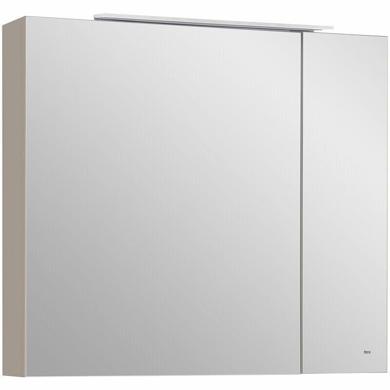 фото Зеркальный шкаф Roca Oleta 80 857647515 с подсветкой Капучино