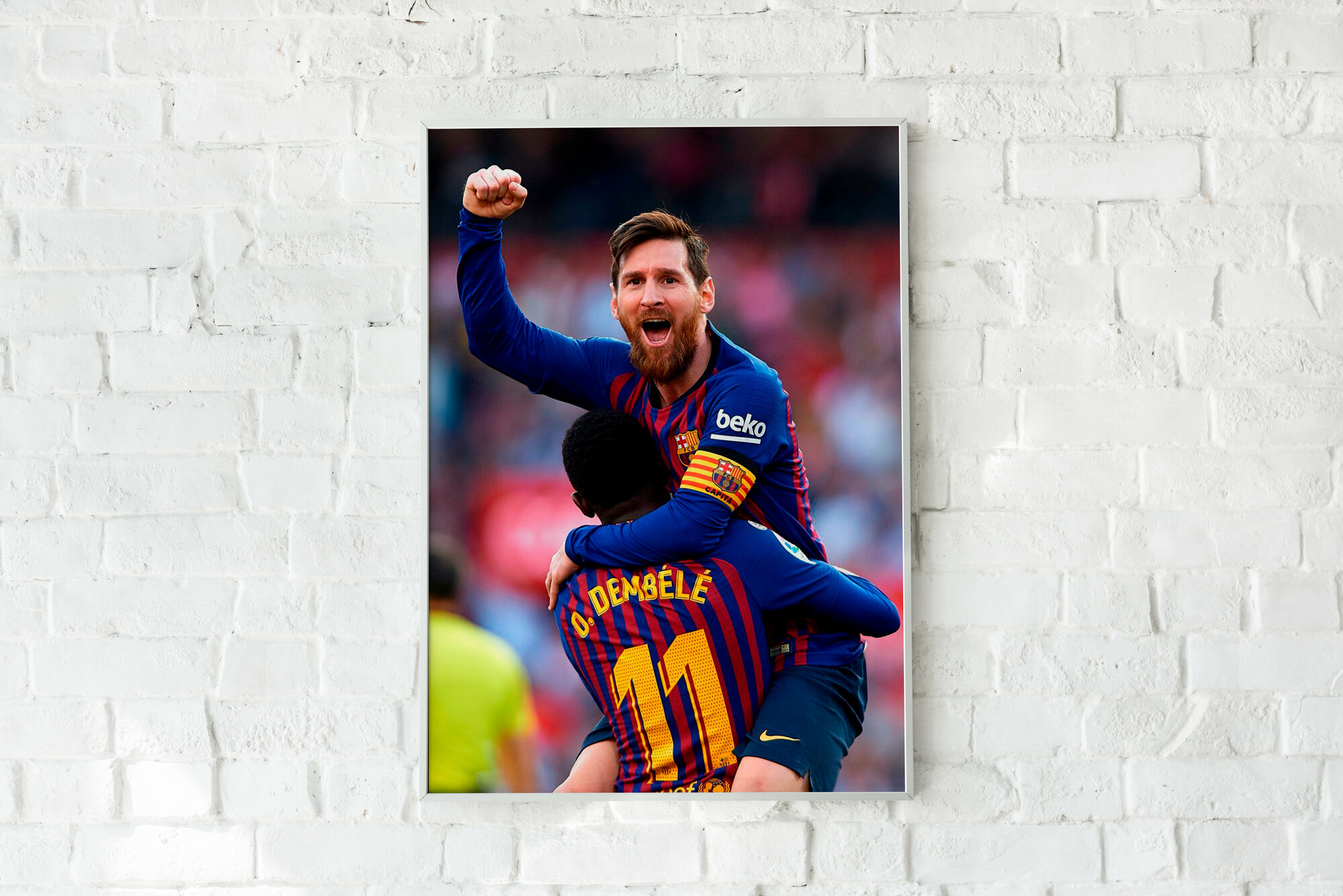 Плакат без рамы Лионель Месси/Leo Messi/футбольный постер/ Плакат на стену 21х30 см / Постер формата А4