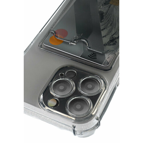 Чехол-накладка для iPhone 13 Pro VEGLAS Air Pocket черно-прозрачный