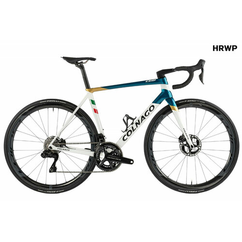 фото Велосипед colnago c68 disc ultegra di2 12v bora wto 45 hrwp (2023) белый-голубой 485