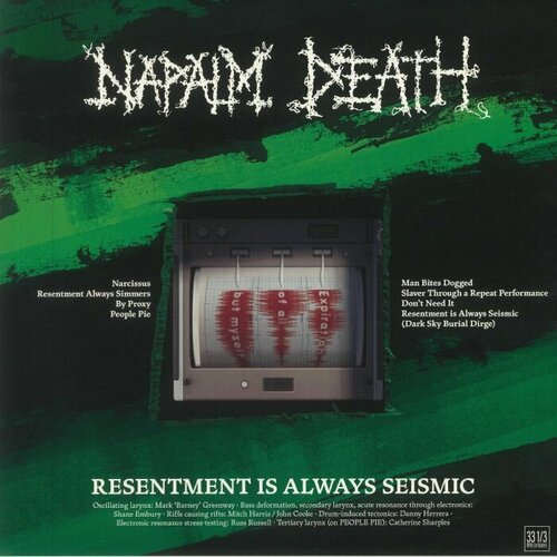 napalm death виниловая пластинка napalm death resentment is always seismic a final throw of throes Napalm Death Виниловая пластинка Napalm Death Resentment Is Always Seismic - A Final Throw Of Throes