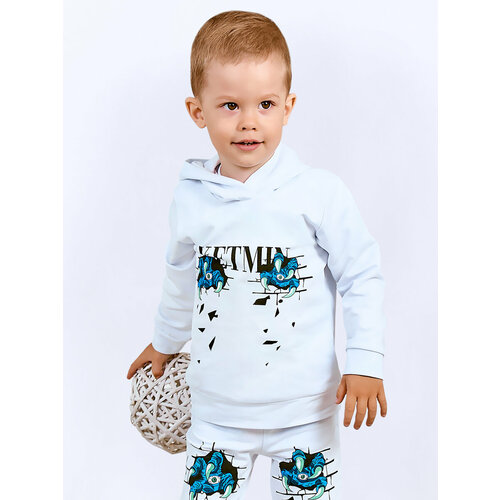 фото Толстовка ketmin, размер 98, белый