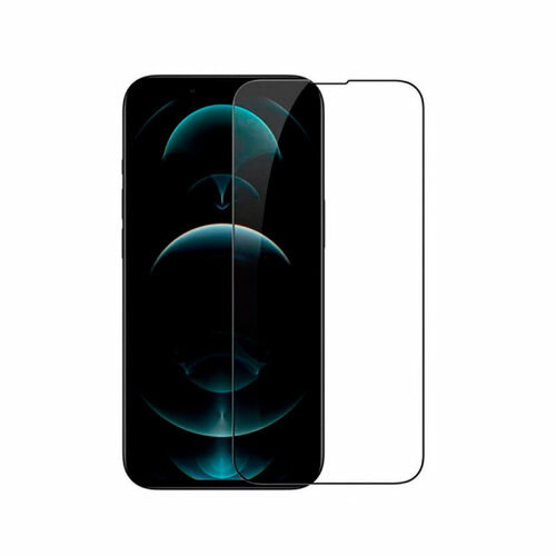 Защитное стекло для Apple iPhone 13 Pro (закалённое) (полное покрытие) (черное) защитное стекло для apple iphone 13 pro max закалённое полное покрытие черное