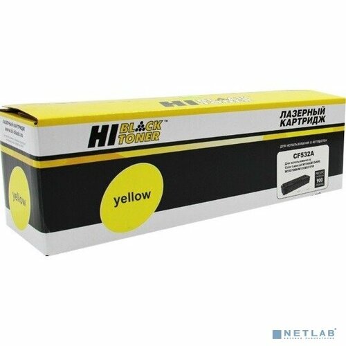 Hi-Black Расходные материалы Hi-Black CF532A Картридж для HP CLJ Pro M154A/M180n/M181fw, Y, 0,9K